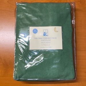 Pottery Barn Kids Wale Green window Panel Drape